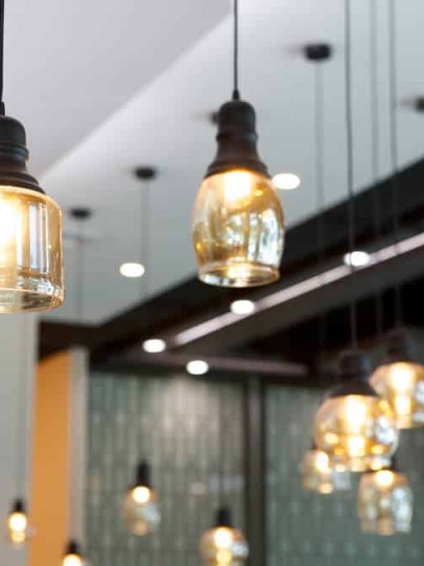 Hanging light bulbs — Electrical Wholesaler in Cairns, QLD